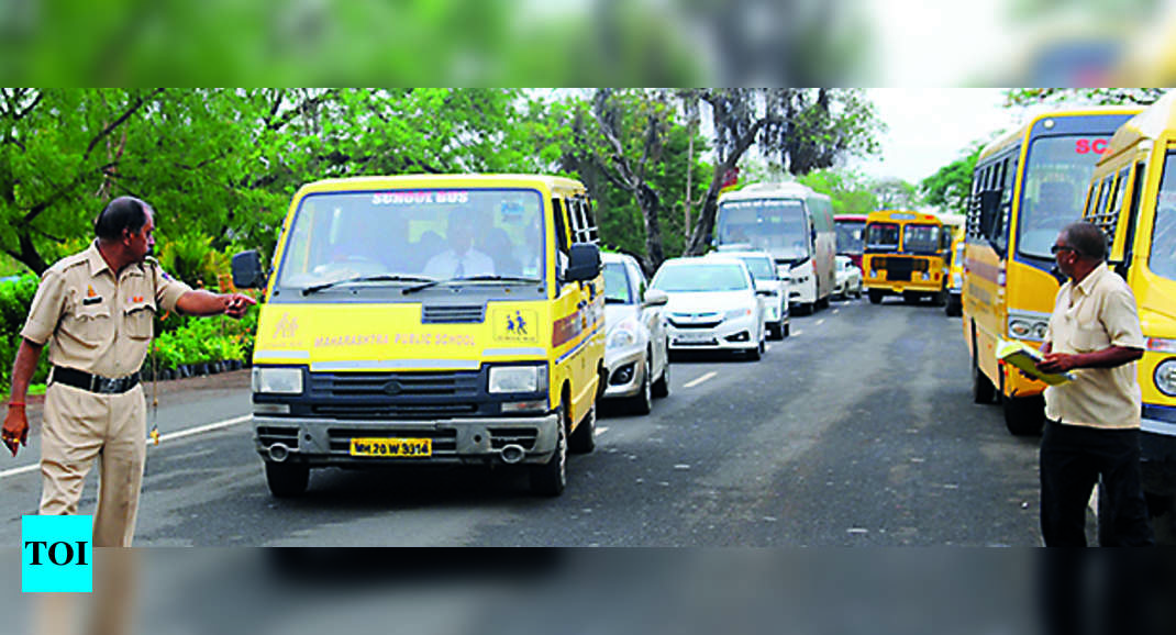 rto: Rush Of School Buses Likely At Rto To Get Fitness Certificates | Aurangabad News
