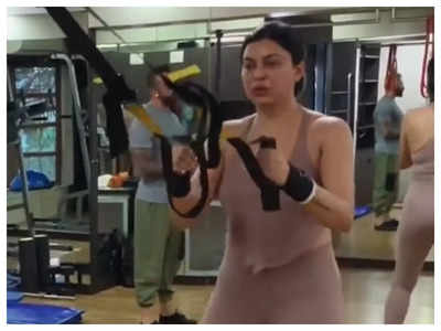Sushmita Sen's latest workout video leaves her daughter mighty impressed