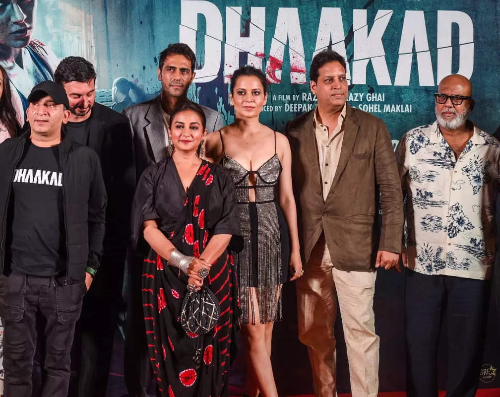 
Kangana Ranaut, Arjun Rampal, Divya Dutta at Dhaakad’s trailer launch
