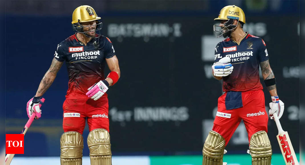 IPL 2022: RCB captain Faf du Plessis, Virat Kohli share light moments off the field | Cricket News - Times of India