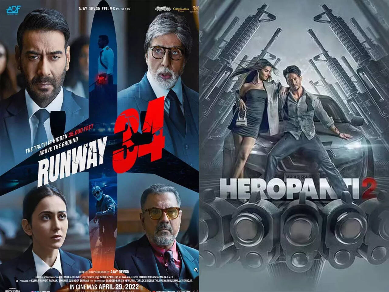Ajay Devgn's 'Runway 34' and Tiger Shroff's 'Heropanti 2' LEAKED online:  Details inside | Hindi Movie News - Times of India