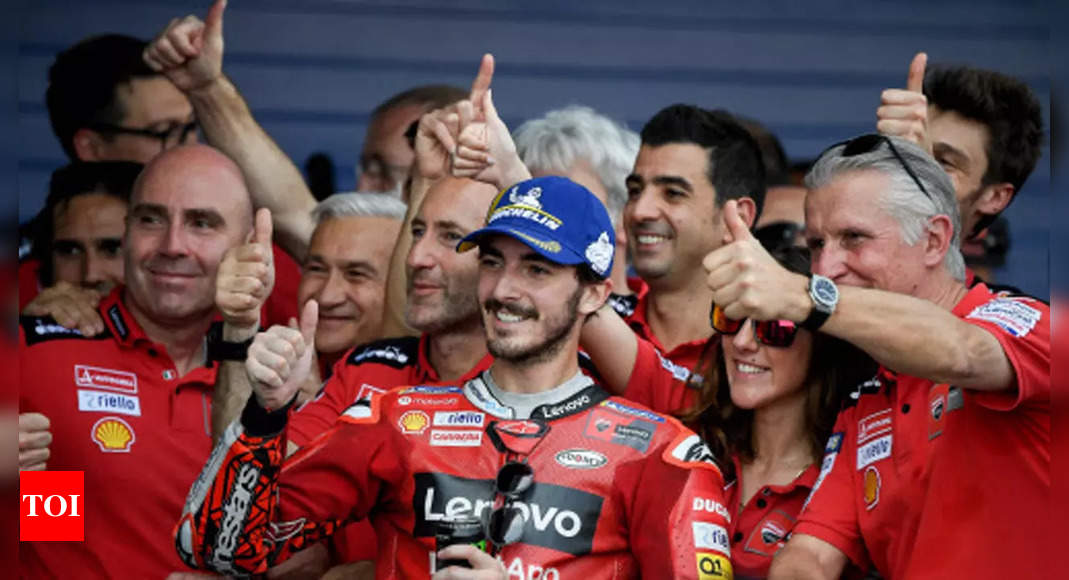 Bagnaia holds off Quartararo to win Spanish MotoGP | Racing News – Times of India