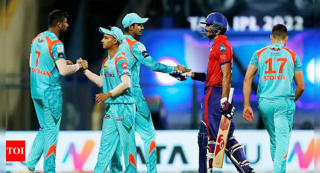 IPL 2022, Delhi Capitals vs Lucknow Super Giants Highlights: LSG take a step towards play-offs as Mohsin, Rahul star in six-run win over DC | Cricket News – Times of India