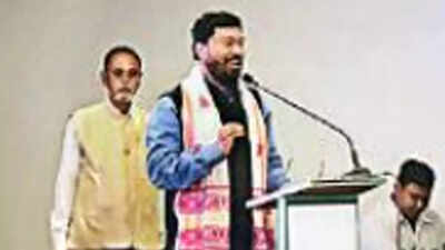 Rameswar Teli: Assam: Porn clip aired during Rameswar Teli's event ...