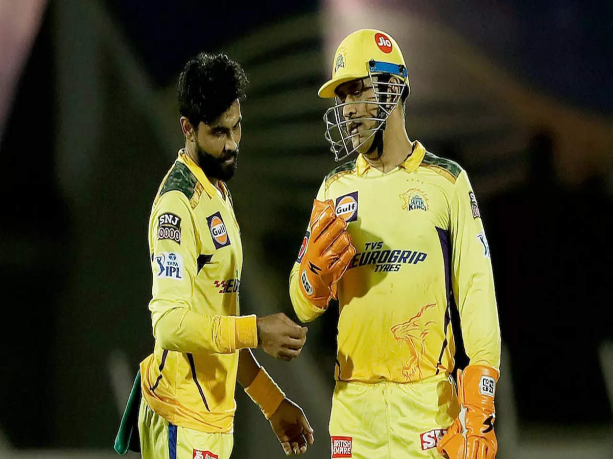 IPL 2022: Captaincy pressure was affecting Ravindra Jadeja's game, says CSK  skipper MS Dhoni | Cricket News - Times of India