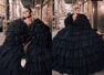 Natasha stops traffic in a larger than life Balenciaga dress