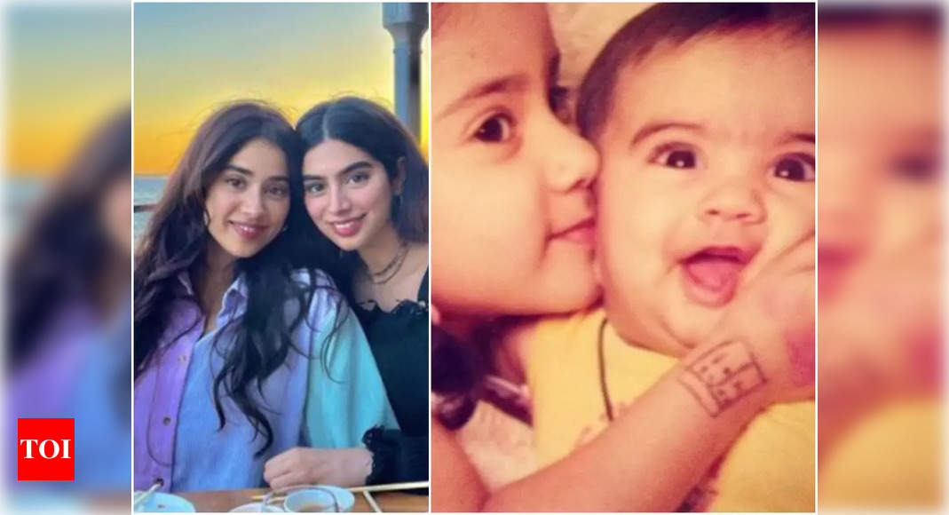 Janhvi Kapoor stocks an endearing early life picture with sister Khushi Kapoor | Hindi Film Information