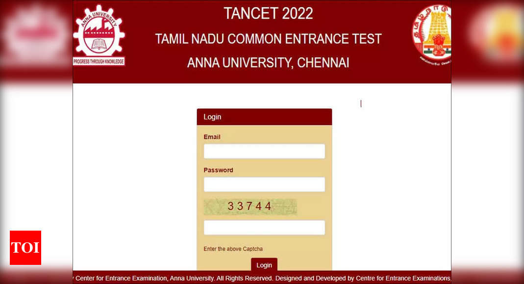 TANCET Admit card 2022 released @tancet.annauniv.edu, download here