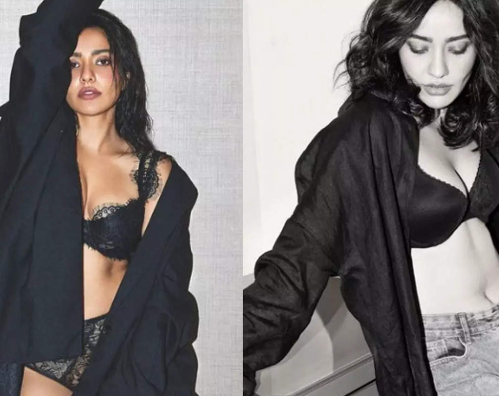 
Actress Neha Sharma sizzles in black bralette, shares a post on social media
