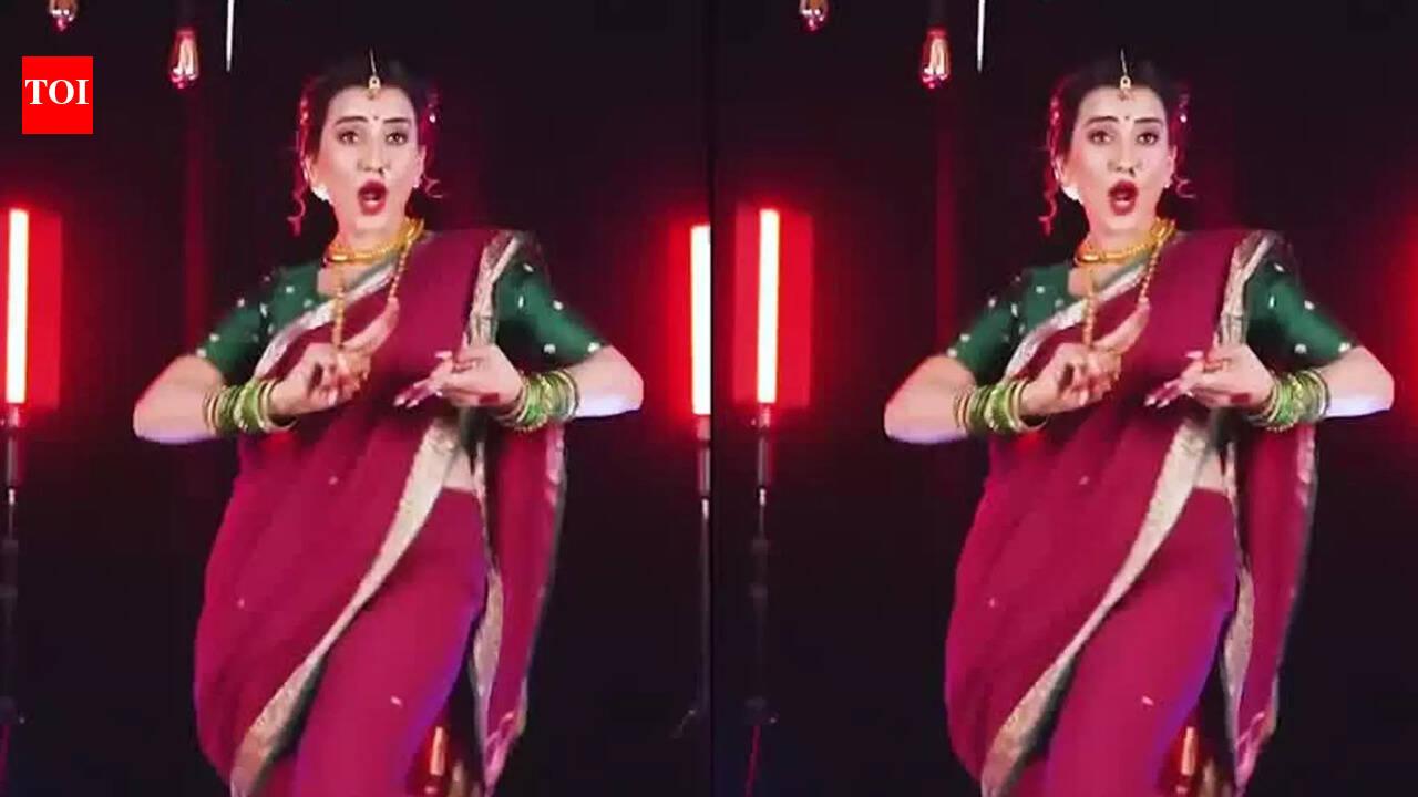 Bhojpuri actress Akshara Singh dancing to the beats of Marathi song ...
