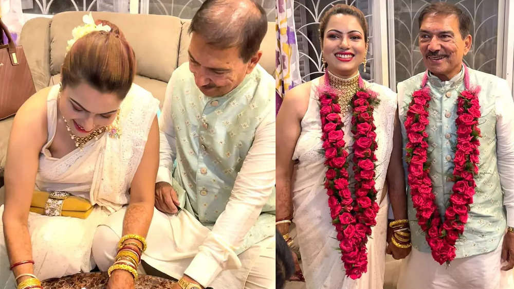 Viral photos of former India cricketer Arun Lal-Bulbul Saha's wedding