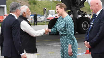 PM Modi holds talks with his Danish counterpart Mette Frederiksen in Copenhagen
