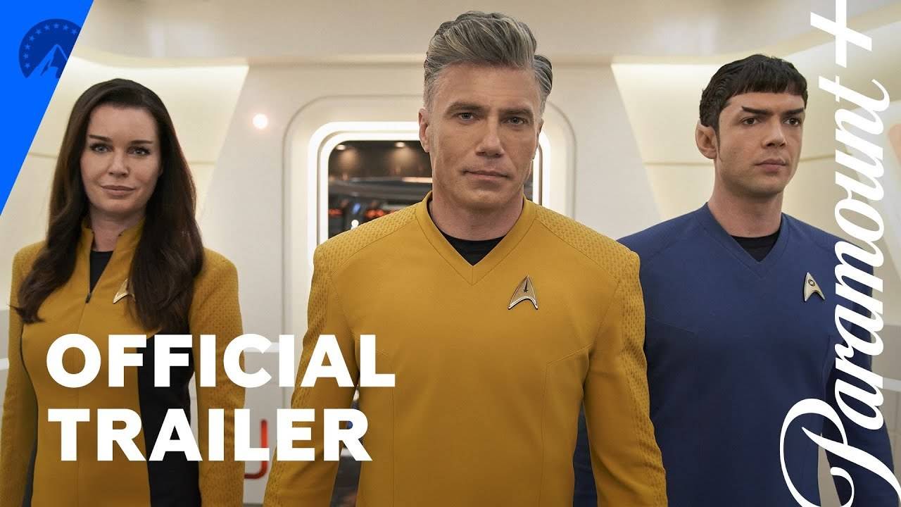 Star Trek Strange New Worlds Anson Mount and Rebecca Romijn starrer Star Trek Strange New Worlds Official Trailer