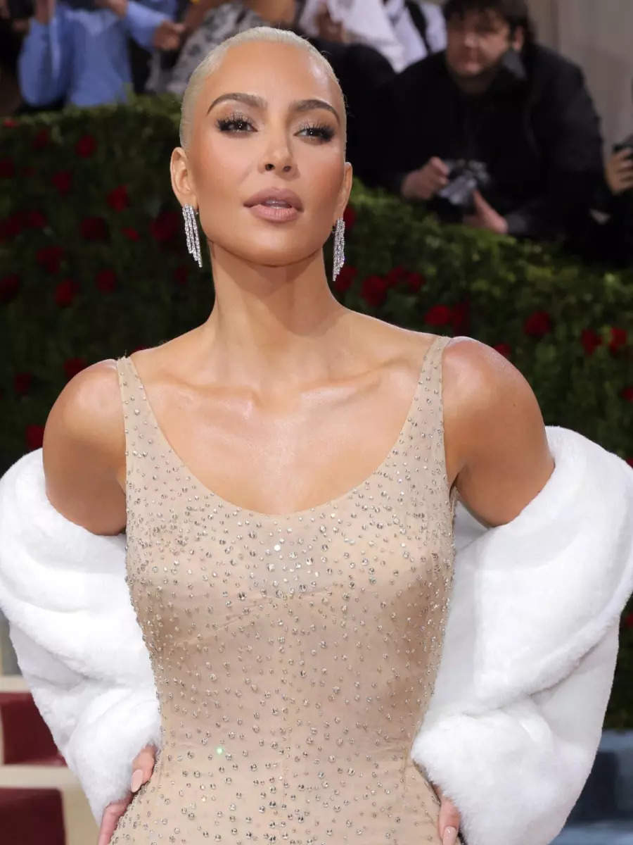Kim Kardashian Wears a Hip Cutout Gucci Dress in NYC