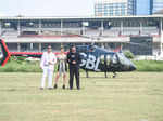 Kangana Ranaut makes 'Dhaakad' entry in a helicopter at the film's trailer launch