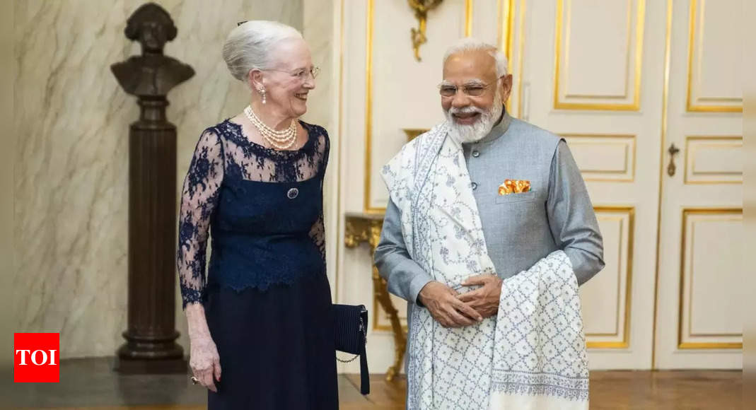 pm modi:   PM Modi attends dinner at Danish monarch’s palace | India News – Times of India