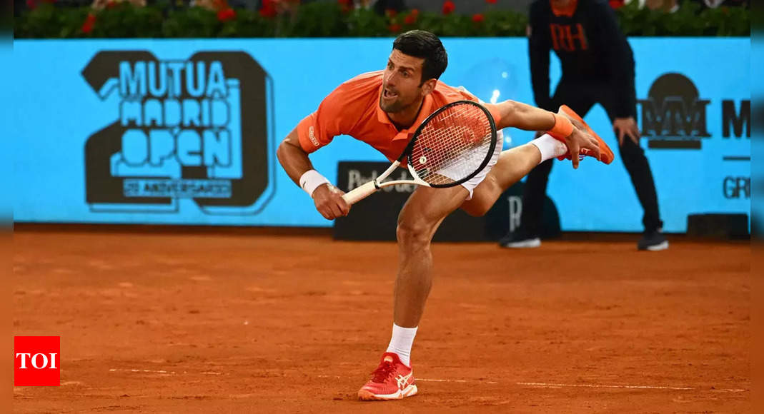 Novak Djokovic stays perfect against Gael Monfils, Andrey Rublev survives scare in Madrid | Tennis News – Times of India