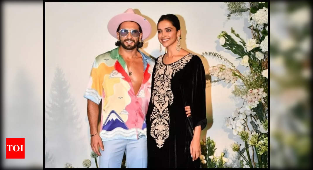 Ranveer Singh gets trolled for his colourful outfit at Arpita Khan and Aayush Sharma’s Eid party; Netizens ask, ‘Is he going for a beach party?’ – Times of India