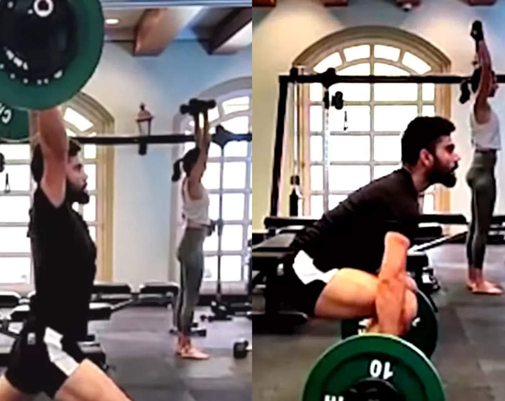 
Virat Kohli works out in the gym with his ‘favourite’ Anushka Sharma; fans call it ‘couple goals’
