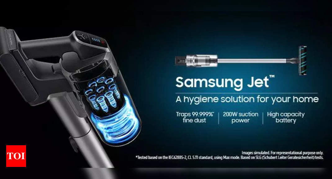 samsung: Samsung lança sua primeira linha top class de aspiradores de pó sem fio na Índia, o preço começa em Rs 36.990