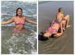 
'Drishyam 2' star Shriya Saran enjoys beach time in Goa with daughter Radha – See photos and videos

