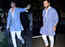 Like father, like son: Ibrahim looks every inch the nawab in a blue kurta and white pants like father Saif