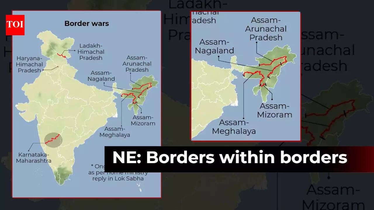 border dispute: Explained: Border disputes in the North East and how ...