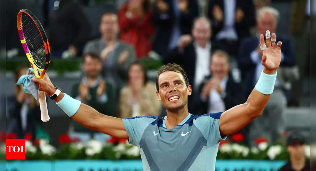 Rafael Nadal wins on return from injury in Madrid | Tennis News – Times of India