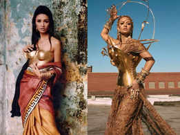 Suneet Varma was the first to do a metal bustier and sari combo