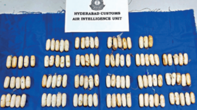 Peddler arrested from Hyderabad airport ingests 108 heroin capsules