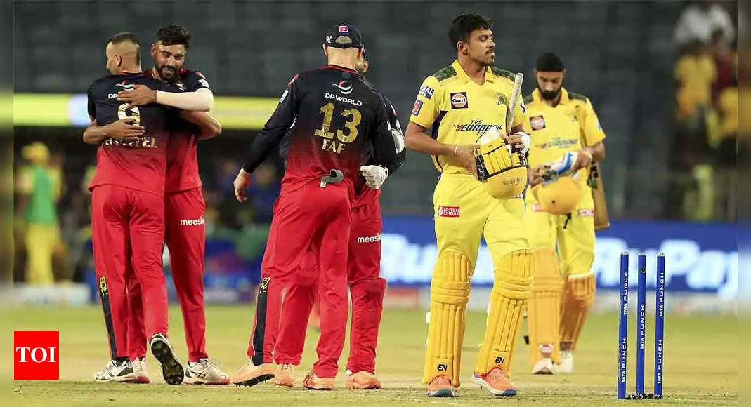 IPL 2022, RCB vs CSK: Royal Challengers Bangalore back in top 4 after beating Chennai Super Kings | Cricket News – Times of India
