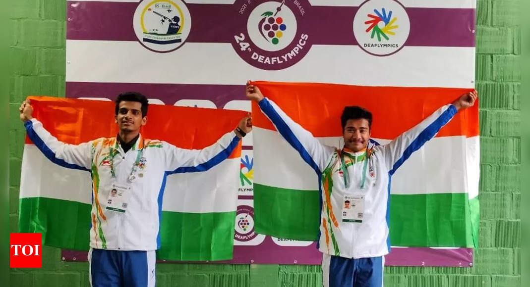 Dhanush Srikanth가 금메달을 획득하고 Shaurya Saini가 Deaflympics에서 동메달을 획득 |  더 많은 스포츠 뉴스