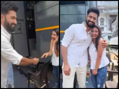 Vicky Kaushal's female fan gets emotional after she sees him- Watch viral video