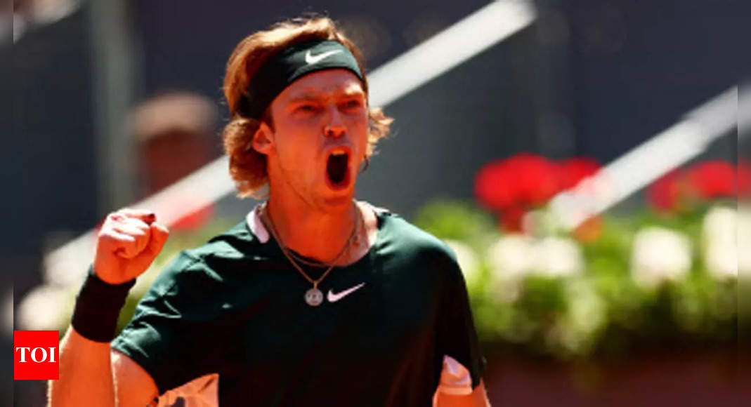 Rublev eases past Evans to reach last eight in Madrid Open | Tennis News – Times of India