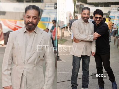 South superstar Kamal Haasan shoots with Kapil Sharma; the host greets him with a warm hug
