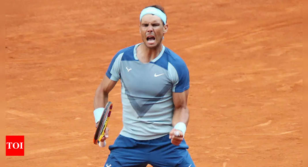 Nadal digs deep to move into Madrid Open quarters | Tennis News – Times of India