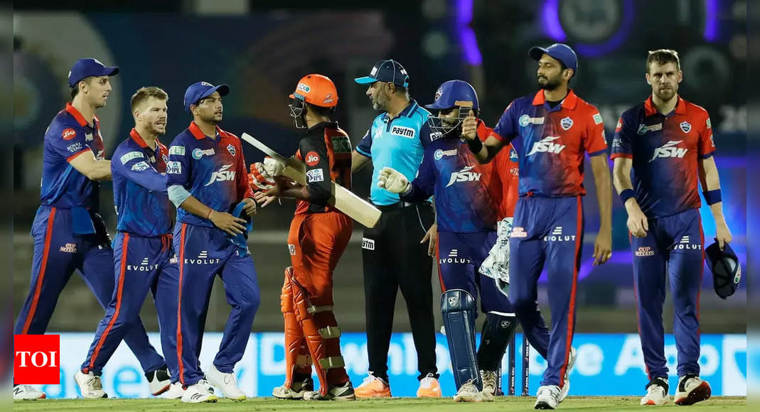 IPL 2022, Delhi Capitals vs Sunrisers Hyderabad Highlights: Warner, Powell set up big win for DC against SRH | Cricket News – Times of India