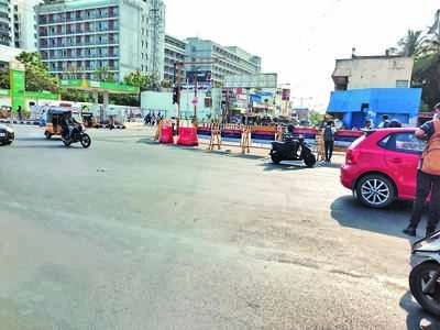 Chennai: Now, barricades are back at Sholinganallur Junction on OMR