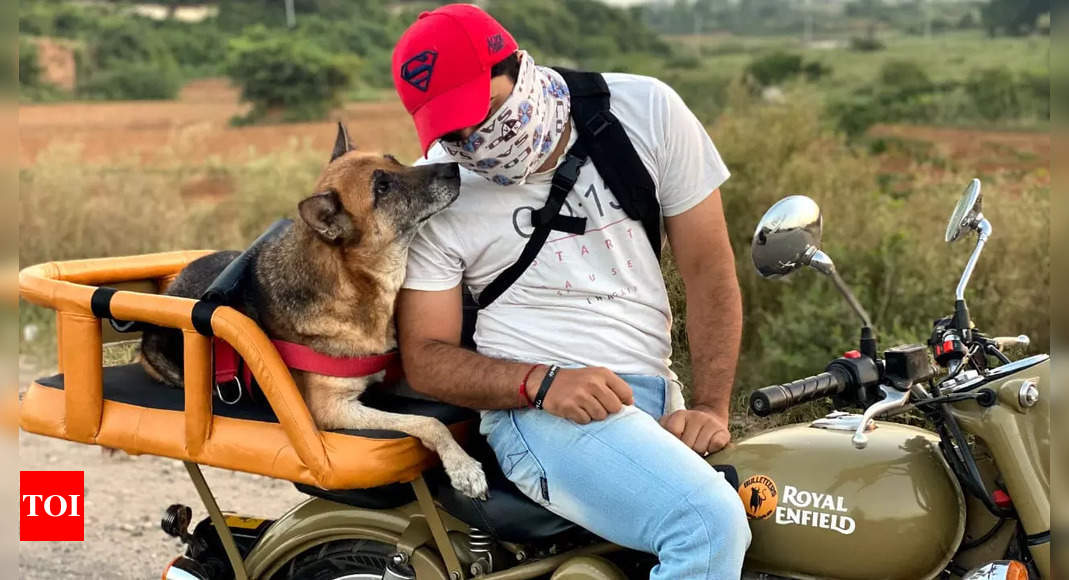 After tumour surgery, dog visits Goa while on all-India bike tour