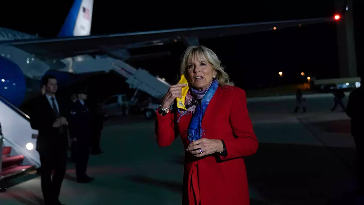 Jill Biden Wears Her Support for Ukraine on Her Sleeve