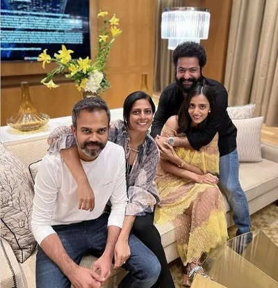 Jr NTR, Prashanth Neel celebrate wedding anniversary with their wives together