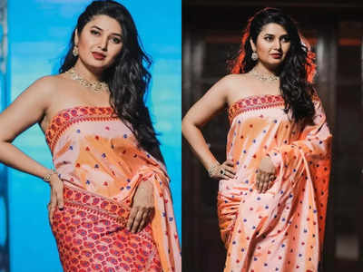 Marathi actress Prajakta Mali gets trolled for wearing a blouse-less saree; here’s how netizens reacted