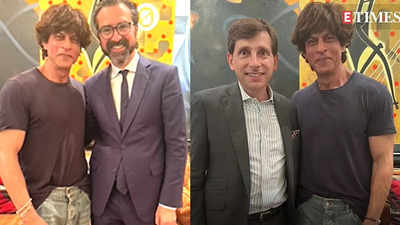 Shah Rukh Khan hosts foreign dignitaries of France and Great Britain at his residence