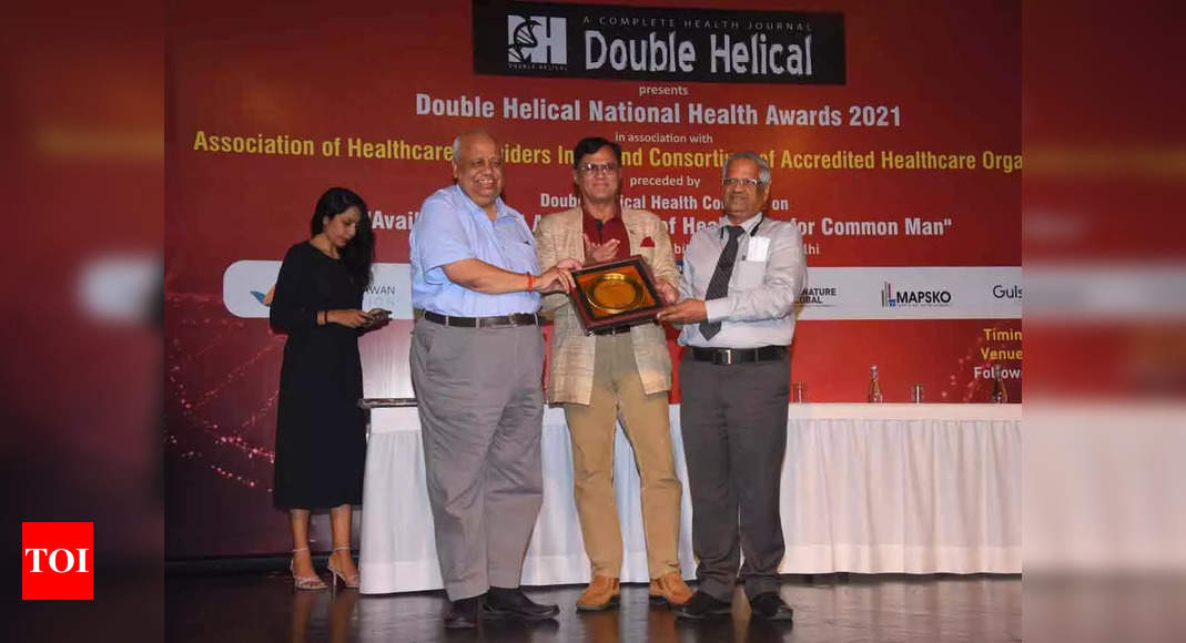 DPSRU V-C conferred with the Double Helical National Health Awards – Times of India