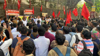 Mumbai: 400 BEST wet lease drivers, conductors protest at Wadala bus depot