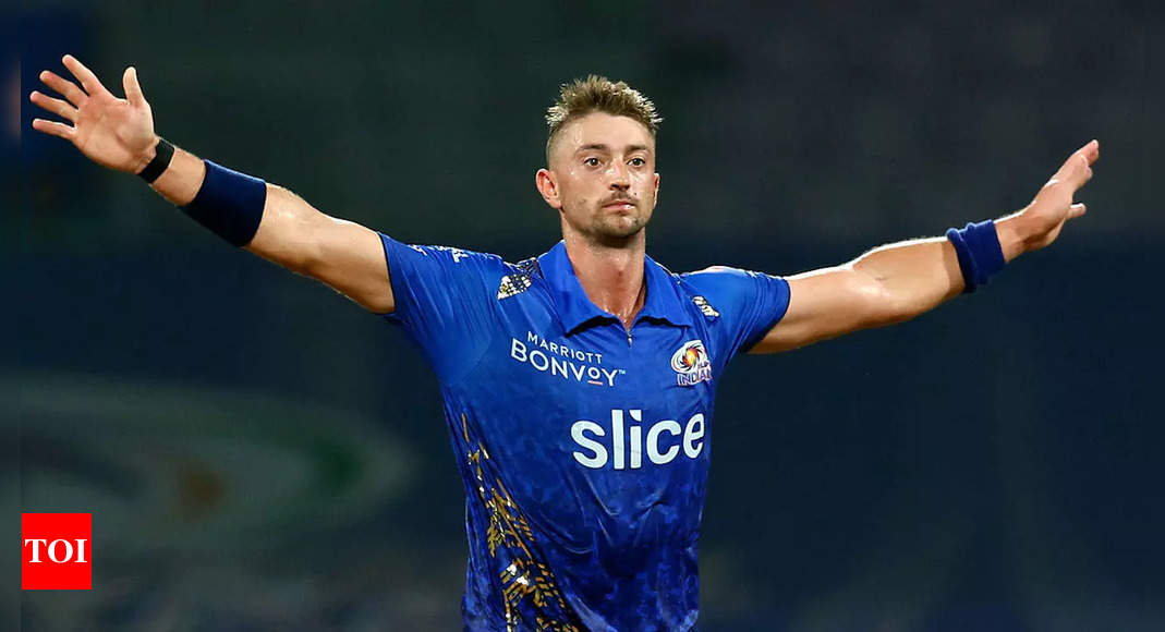 IPL 2022: ‘Slower ball paid off’ – Daniel Sams after bowling Mumbai Indians to victory | Cricket News – Times of India