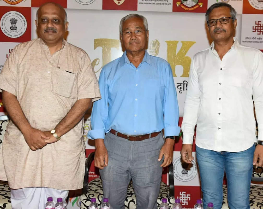 
Jahnu Barua, Arun Shekhar and Abhijeet Gokhale attend the launch of Cine Talkies 2022
