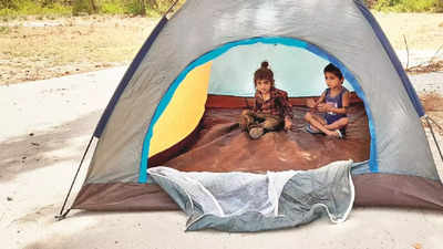 Rajasthan: Tents for NREGA workers’ kids to protect them from harsh sun