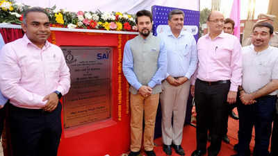Sports Minister Anurag Thakur lays foundation stone of new projects at NIS Patiala