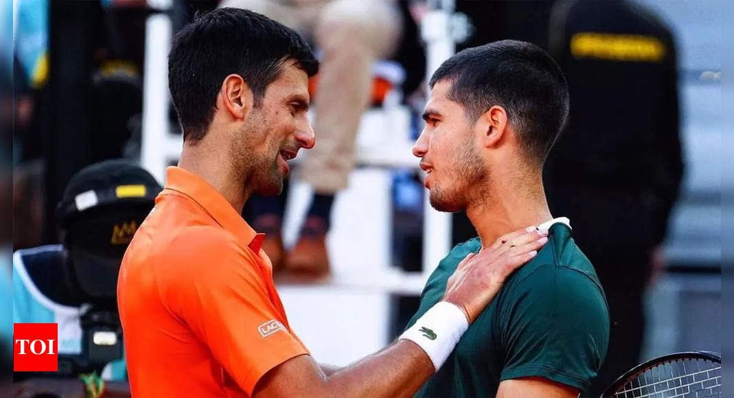 Carlos Alcaraz downs Novak Djokovic in a thriller to reach Madrid Open final | Tennis News – Times of India